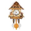 Antique Wooden Hanging Cuckoo Wall Time Alarm Clock Home Living Room Decoration