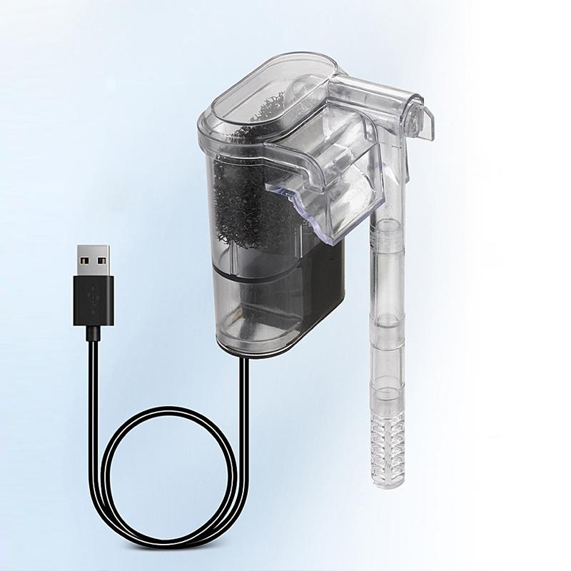 

New Suspended Filter for Fish Tanks Mini Filter Usb 2.5W 250H/l Filter Suitable for Fish Tanks Below 30Cm Aquariums Water Pumps