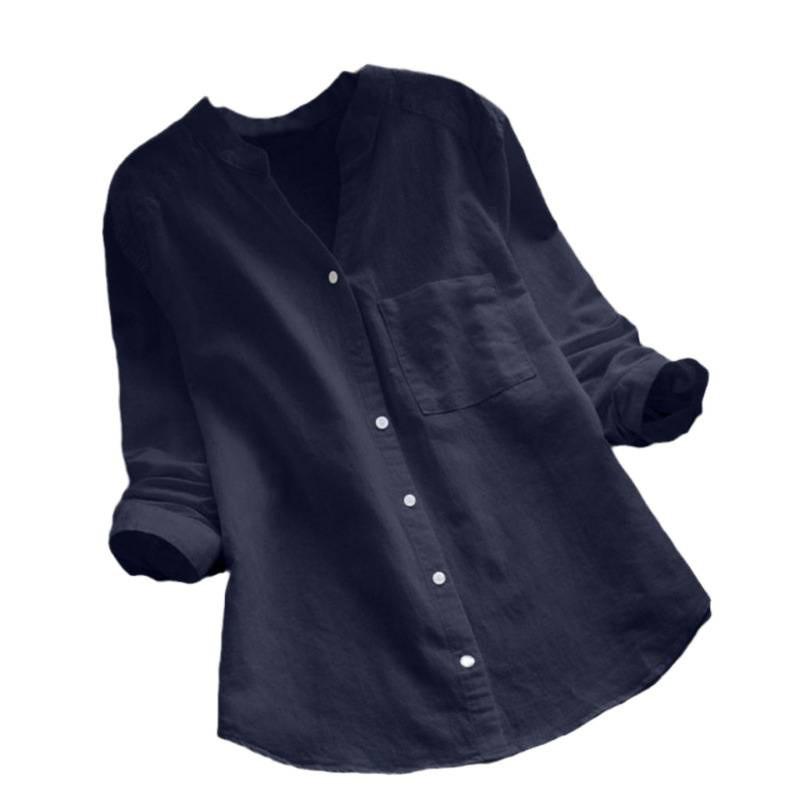 Relaxed Polyester Casual Shirt With Pockets For Daily Wear