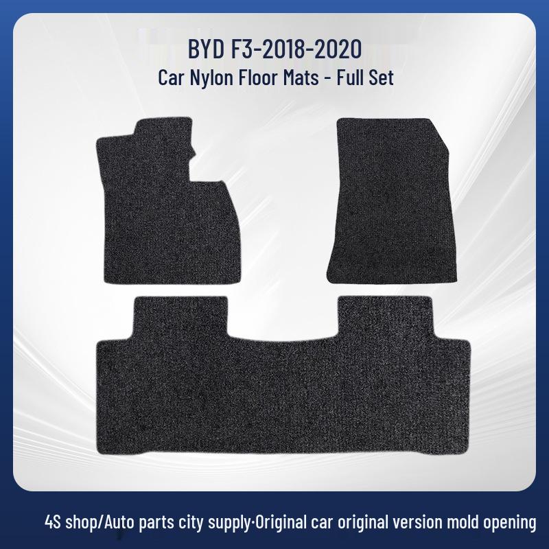 Black Nylon Car Floor Mats for BYD F3 (2018-2020), BYD Custom Floor Mats