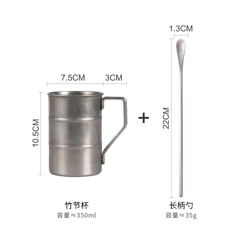 Outdoor 304 Stainless Steel Beer Cup,Creative Water Cups,Intage Vintage Creative Coffee Cup,Camping Picnic Portable Wine Glass