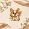 Cute Corgi Dog Enamel Pin Funny Brooch Badge On Backpack Lapel Pins Clothing Accessories Animal Jewelry Friends Gifts