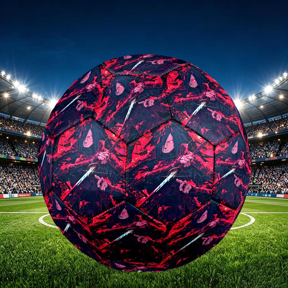 1pc Game Role Naruto Soccer Ball, Athletic Standard Football Size 5 Lightweight Sports Match Soccer Ball, Perfect Gift for Sports Enthusiasts
