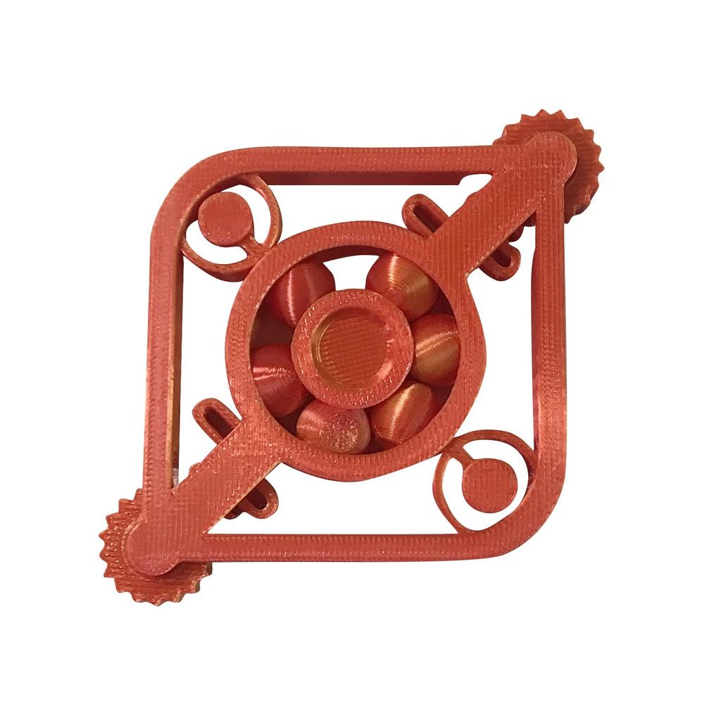 3D Printed Toy, Decompression Rotary Gear, High-speed Gyro Clicker Combination
