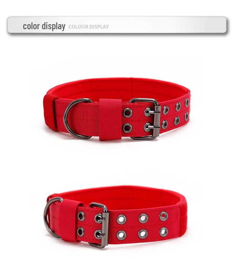 Nylon Wear-Resistant Adjustable Dog Collar for Medium To Large Dogs - Tactical Outdoor Training Collar