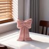 Pink Coquette Ceramic Vase Bow Knot Accent Ceramic Plant Pot Modern Ceramic Bow Vase  Holiday Decor