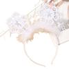 White Snowflake Christmas Headband for Women – Festive Hair Clip and Holiday Decoration Gift