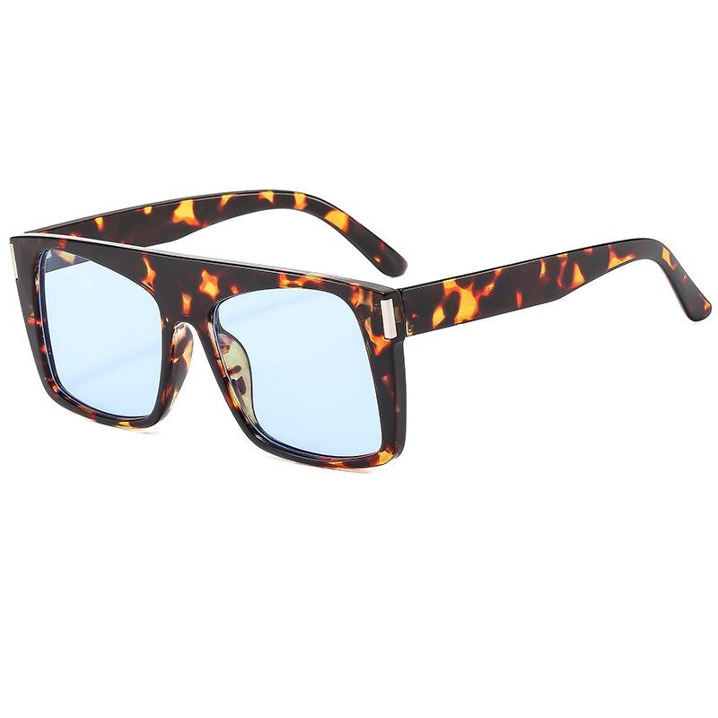 

Солнцезащитные очки с леопардовым принтом в квадратной оправе Солнцезащитные очки Солнцезащитные очки женские Продвинутое чувство большого лица и худобы