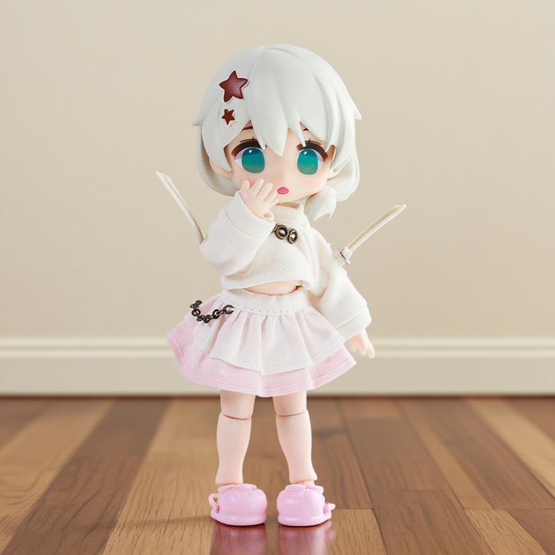 2Pcs 1:12 OB11 Puppy Bear Pig Footwear Doll Classic Shoes Suit Designed For Ob11 1/12 Bjd Detachable Doll Gsc DOD YMY Doll Accessories