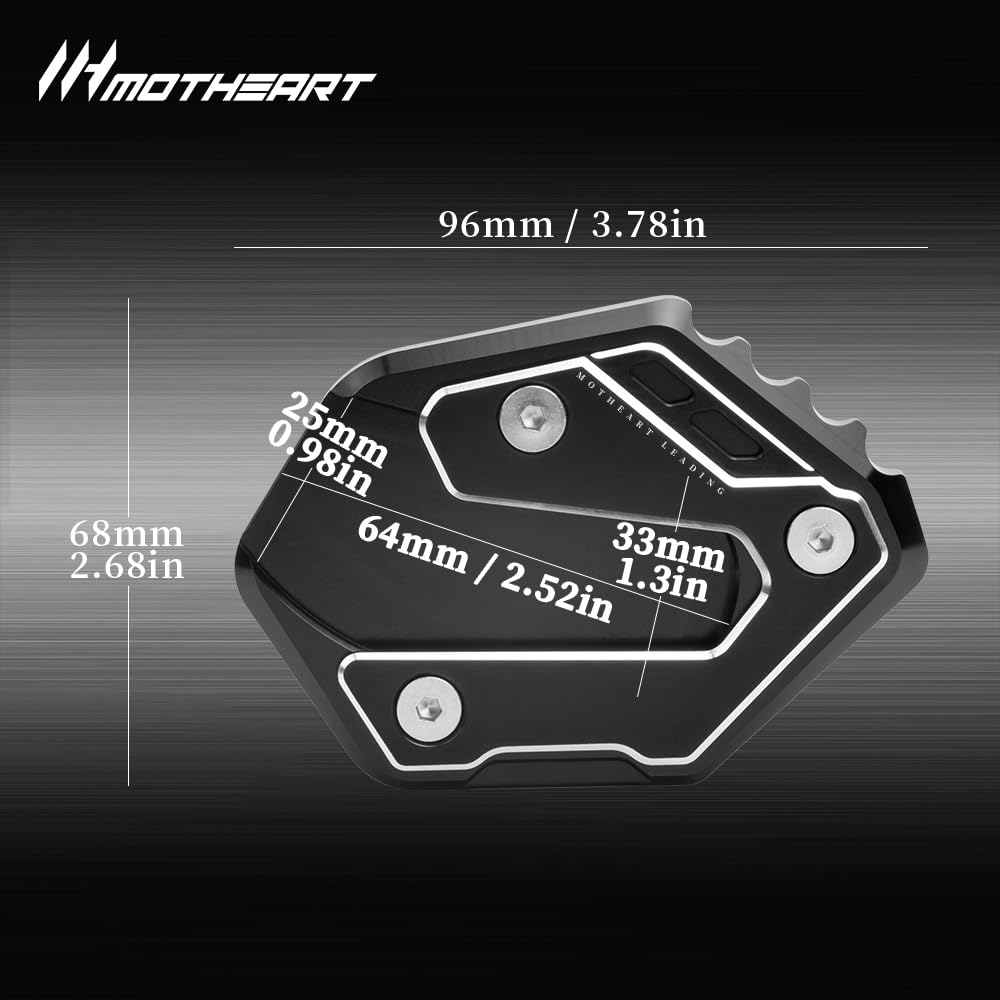MotHeart Bike Stand Stabilizer Plate for MT-09 2013-2024 FZ-09 2013-2016 MT-09 SP 2018-2024 Motorcycle
