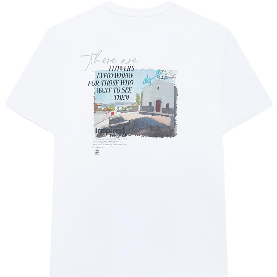 New FILA T Shirts Men's White F11M338101FWT