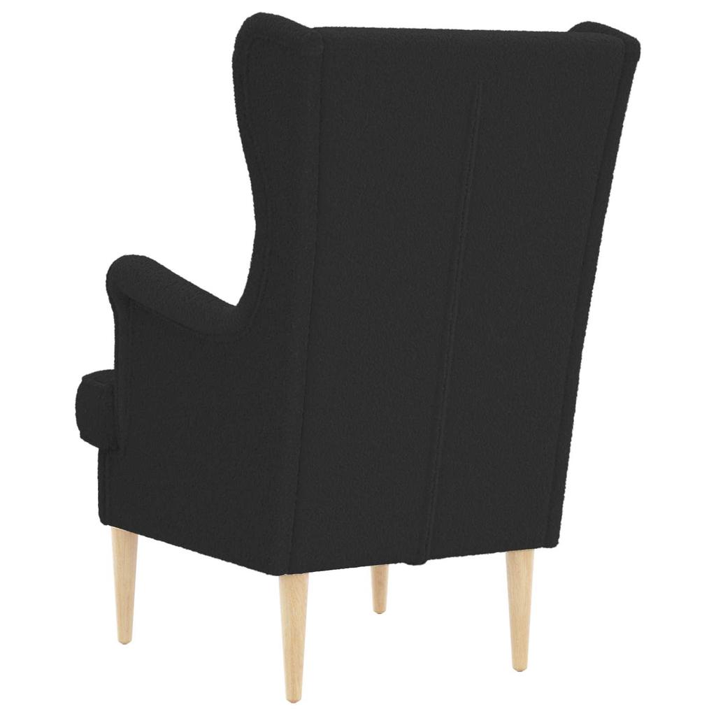Armchair Black Boucle