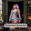 Personalisierte Wandteppich, Taylor Swift Benutzerdefinierter Text, Weicher Stoff Wandkunst Für Innenraumdekoration