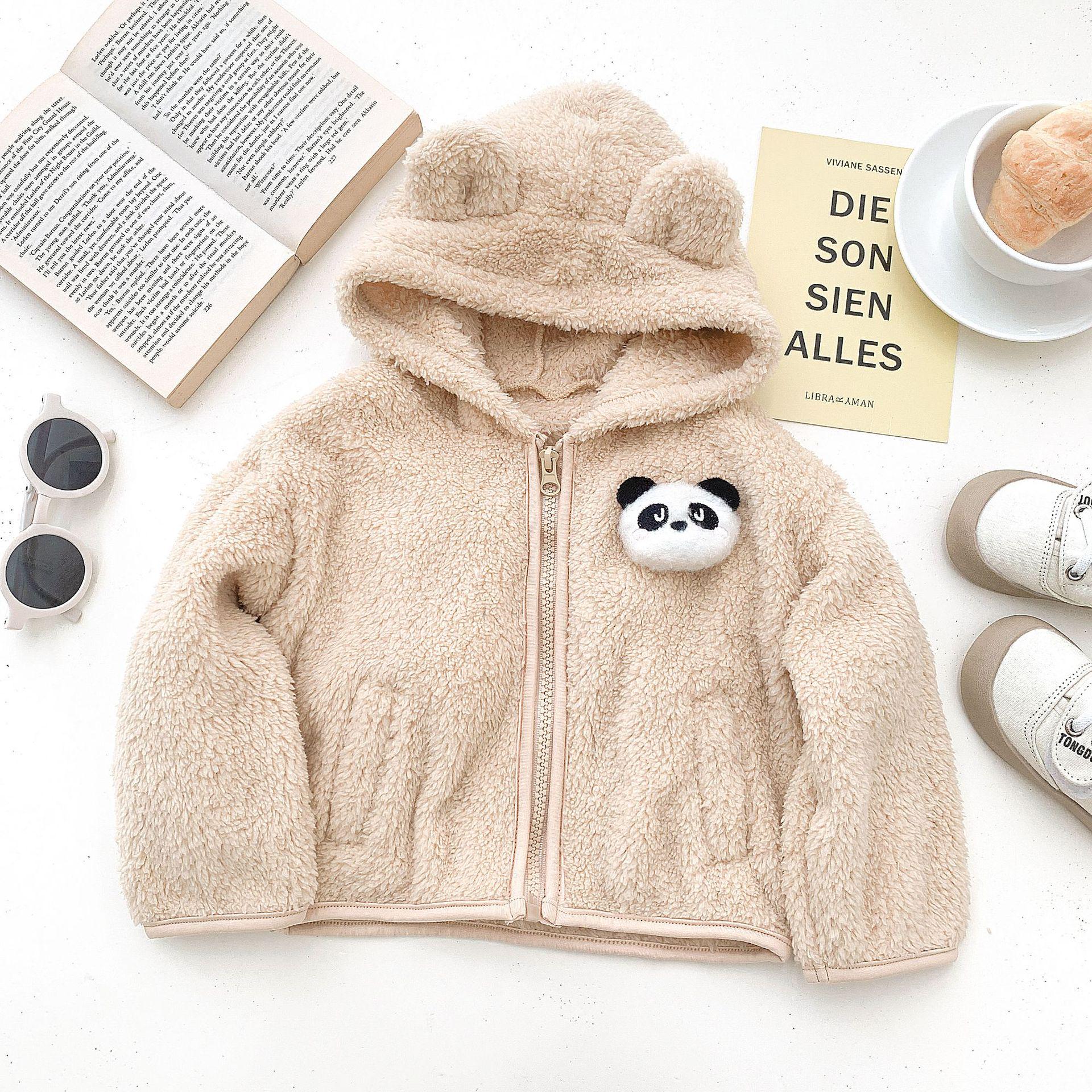 

Куртка с капюшоном «Кролик» для мальчиков и девочек: Очень милый флисовый топ с длинными рукавами для младенцев на осень и зиму 100 cm