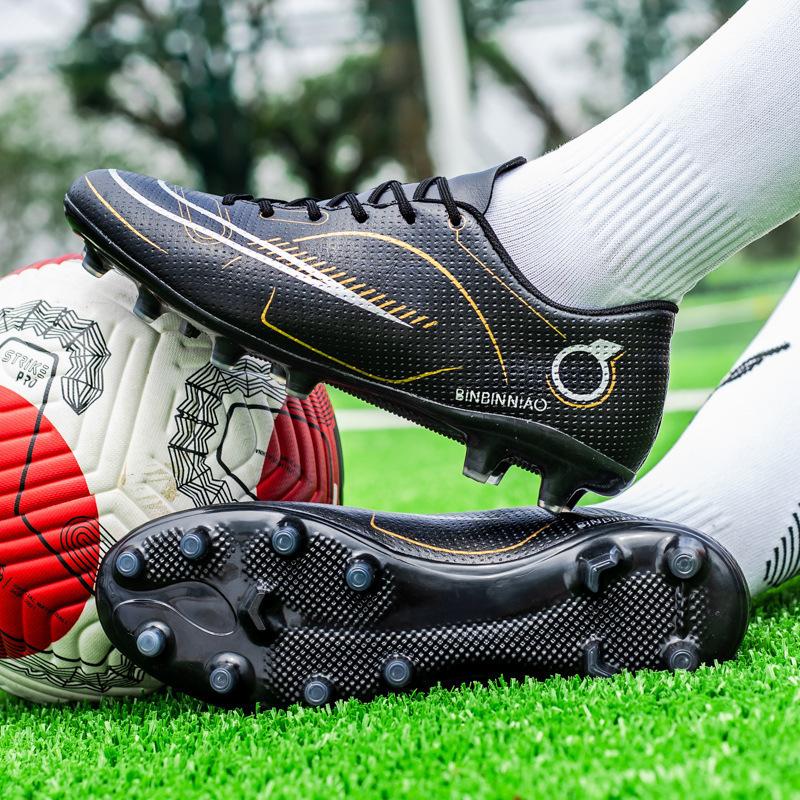 

World Cup spike football shoes boys and girls teenagers students campus leather foot tf broken nails training shoes men 35
