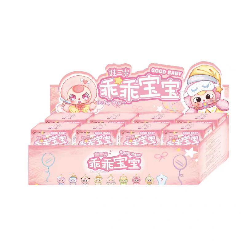 Baby Three Good Series Blind Box Cute Vinyl Doll Bag Pendant Popular Dolls Mysterious Ornament Girl Surprise Xmas Gifts Random Trendy Mystery