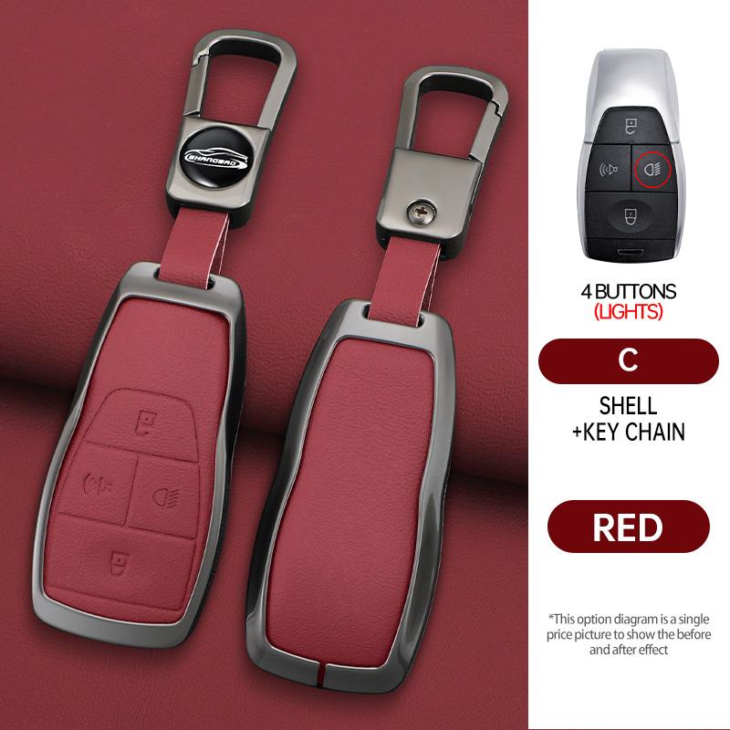 Suede Car Key Case Cover For Baic Beijing X7 Bj40 Senova D50 D70 X55 X65 Eu5 Eu7 Car Key Protector Keychain Accessories