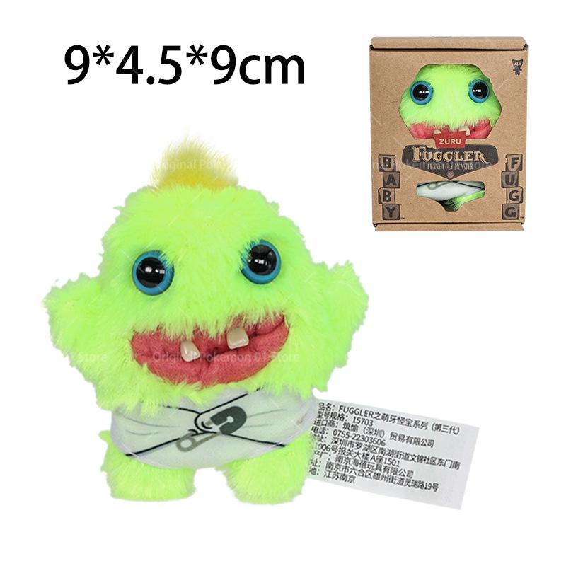 Hot Fuggler Teeth Monster Plush Doll Little Monsters Baby Series Funk Teeth Treasure Ugly Monster Collectible Toys Holiday Gifts