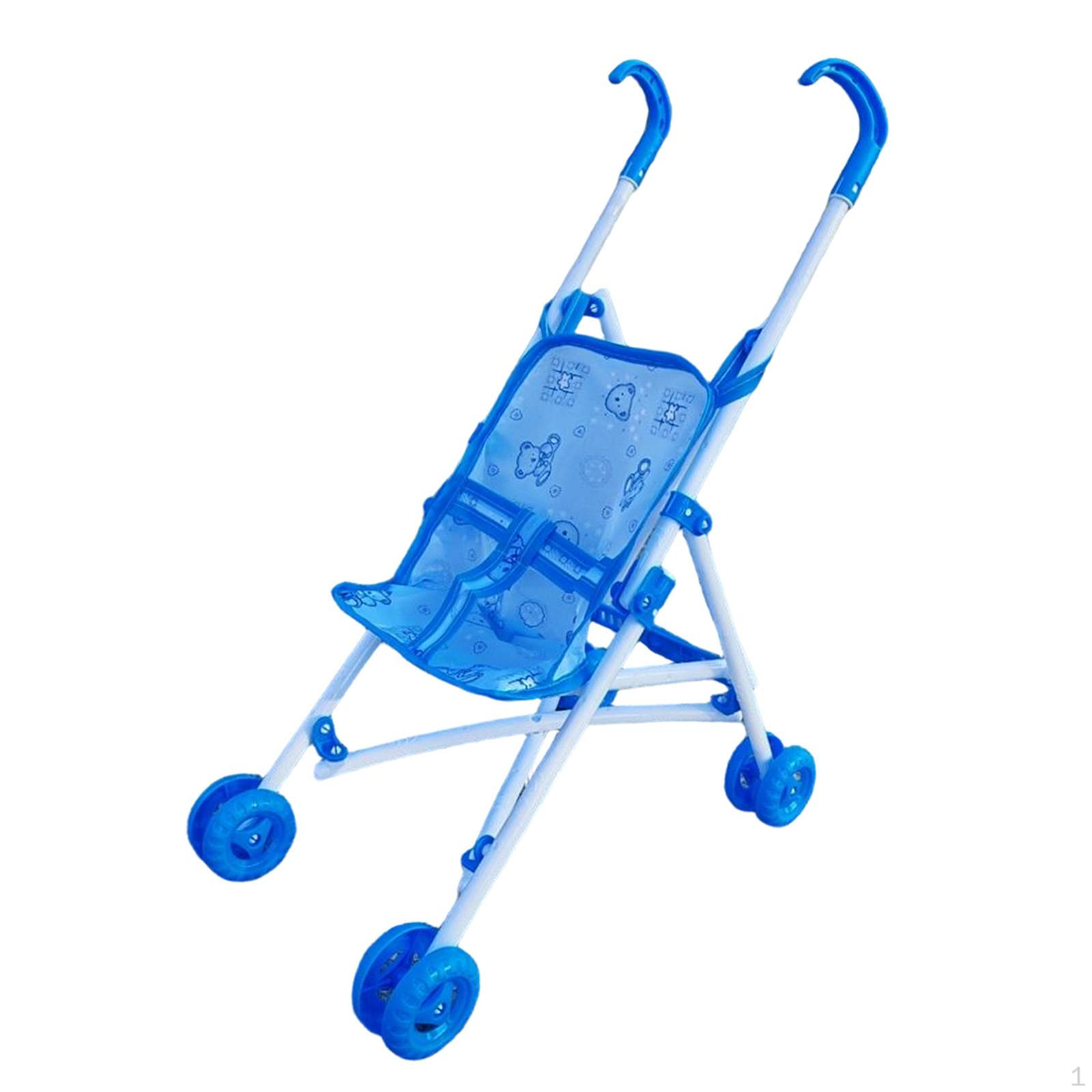 

Doll Pushchair Toy Playhouse (doll Not Included) Early Development Folding Role Play for Ages 3