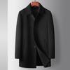 Men's Coat Autumn and Winter Medium and Long Lapel Wool Trench Coat Youth Business Take-off Down Liner Double-sided Woolen Coat