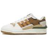 Originals Forum Exhibit Low 2 Fabric Leather Comfortable Low-Top Skate Shoes Unisex Sneakers Beige FZ5595