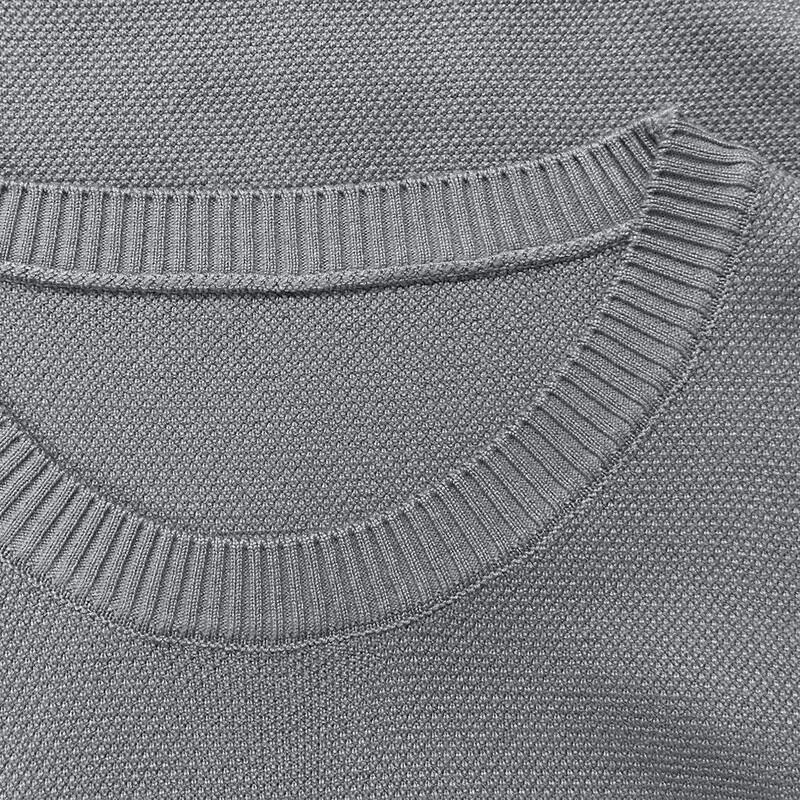 Mokana Women's Faux Two-Piece Spliced Long Sleeve Knit Shirt