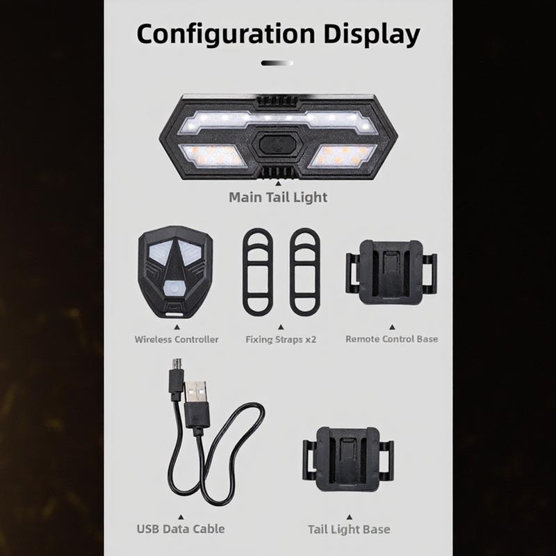Bike Wireless Intelligent Remote Control Taillights Enhance Safety For Mountain Bicycle Accessories