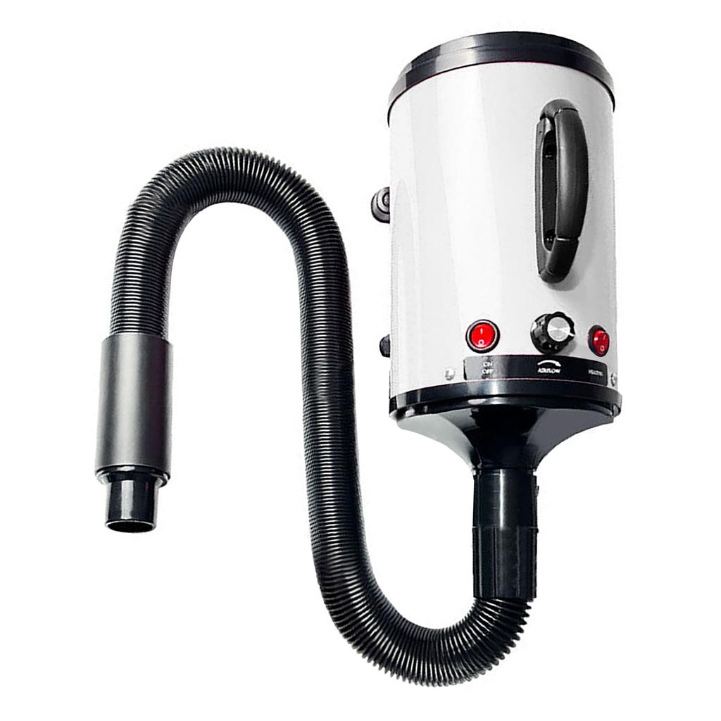 Dog Dryer Speed Adjustable Low Noise Heat Resistant Portable Pet Grooming Blower for Dogs Cats