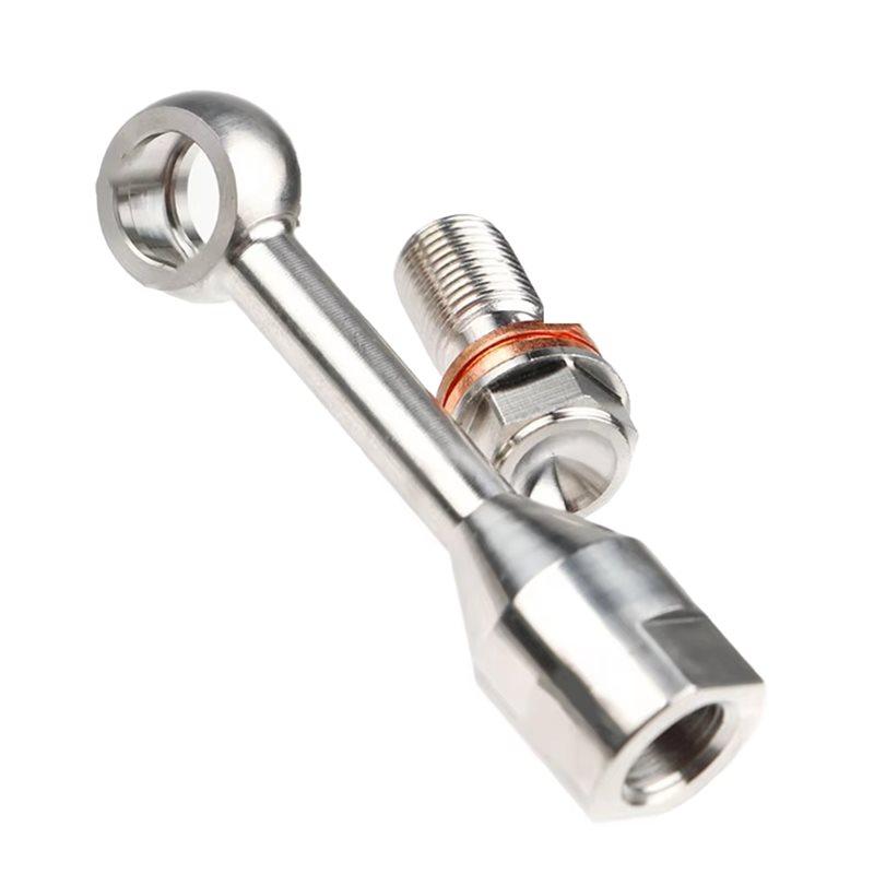 

Stainless Steel Hydraulic Reinforced Brake Clutch Oil Hose Line Pipe Banjo Fitting For Motorcycle ATV Dirt Bike Buggy A1 Silver 70mm