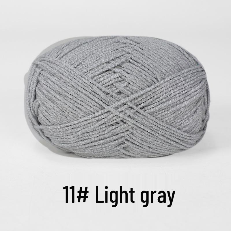 Baby 4-lagiges Milchbaumwollgarn zum Stricken von DIY-Schals oder Decken