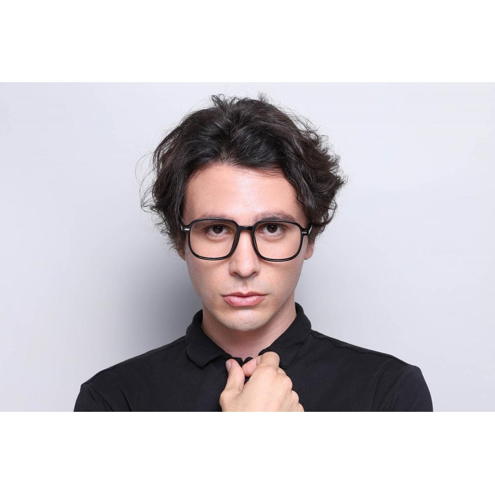 Full Rim Square Black Smartbuy Collection Ghin G30050 C1 Fashion Unisex Eyeglasses