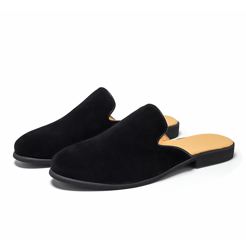 

Мода 2024 года мужские полутапочки обувь для мужчин шлепанцы белые роскошные лоферы модная мужская кожаная повседневная обувь сандалии дизайнерские балетки мюли 6