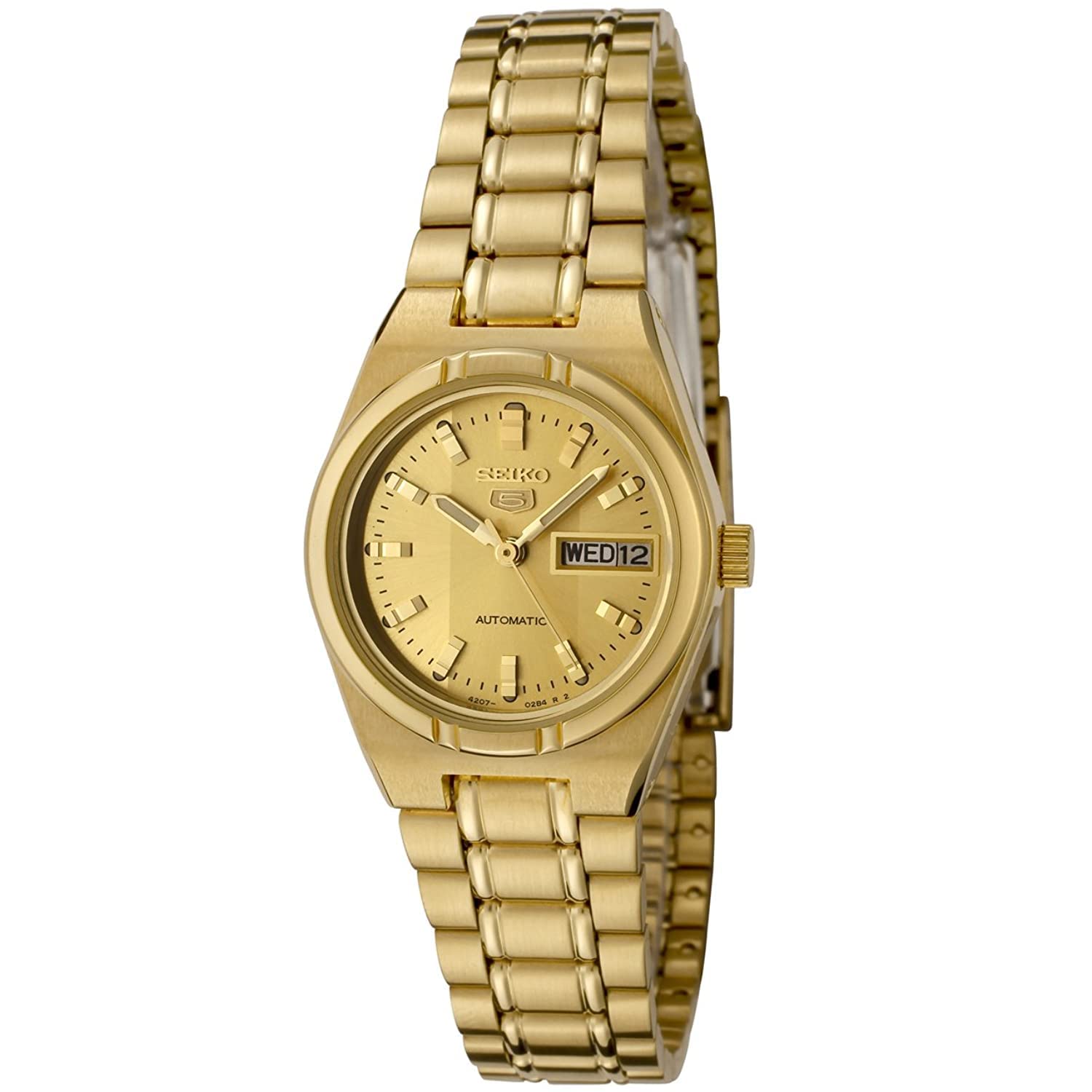 

Seiko Women s 5 Automatic SYM600K Gold Stainless-Steel Japanese Dress Watch