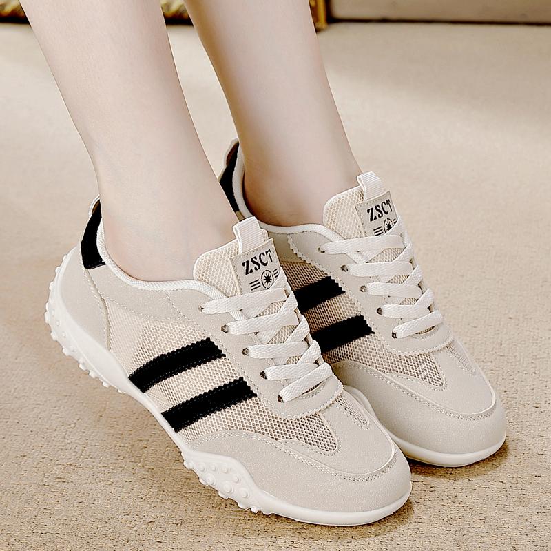 2025 New Female Shoes All Match Mesh Casual Shoes Soft Bottom Shoes Spring and Autumn Breathable Sneaker Female Shoes