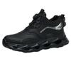 High-Top Safety Shoes with Rotating Button, Anti-Smash, Anti-Puncture, Wear-Resistant, No-Tie Laces