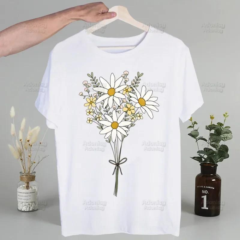 Love Daisy Feeling Daisy Men's Tshirt Cute Printing Shirt Mens Fashion T-Shirt For Men Casual Tops Short Sleeve