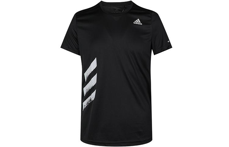 

Adidas T Shirts Men s Black Crew Neck Moderate Straight Fit FR8382 S