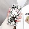 JZ21 Lovely Cartoon Hello Kitty dėklas, skirtas Samsung A04 A14 A23 M33 M53 Realme 10 9 C35 C55 VIVO Y02 X80 Infinix Hot 30 Note 11 Tecno Spark 8P Pro