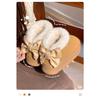 Women S Winter Thick Platform Cotton Shoes With Bowknot