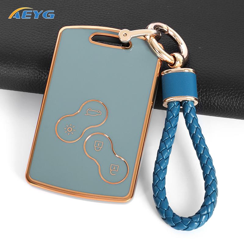 Soft Tpu Car Key Case Cover Shell Fob For Renault Duster Captur Clio Logan Megane Koleos Scenic Nema Fluence Zoe Accessories Bag