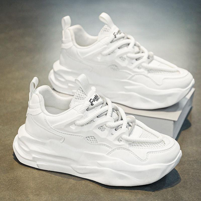 Men's shoes platform heightening shoes bread shoes spring fashion breathable dad shoes men's sports shoes