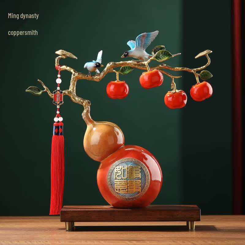 New Chinese Style Copper Gourd Ornament