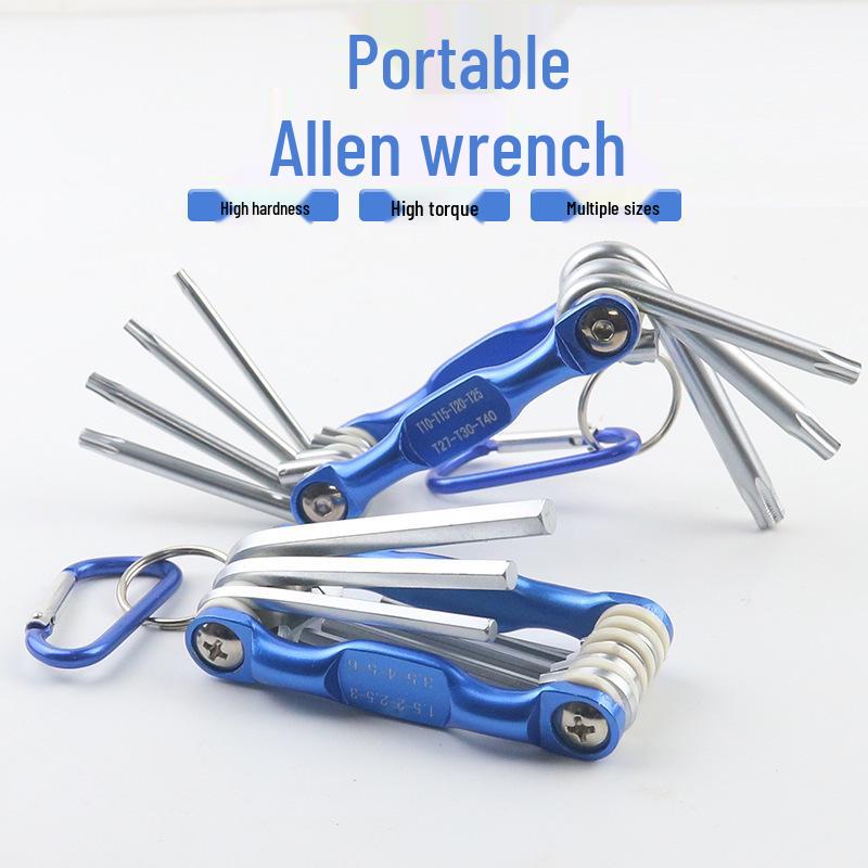 8-Piece Folding Hex and Torx Key Set