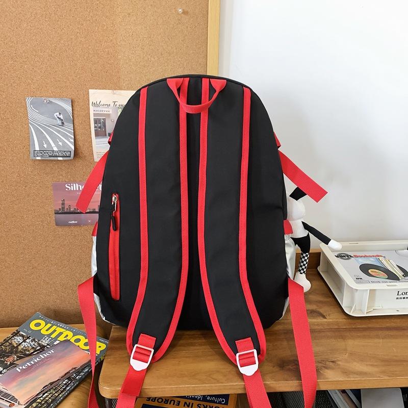 School bag large capacity male tide cool couple casual Korean version ins junior high school computer back