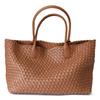 Borsa Tote in Pelle Intrecciata Grande Capacità Morbida Vera Pelle di Mucca Borsa a Spalla Borsa a Mano per il Pendolarismo Quotidiano Stile Urbano