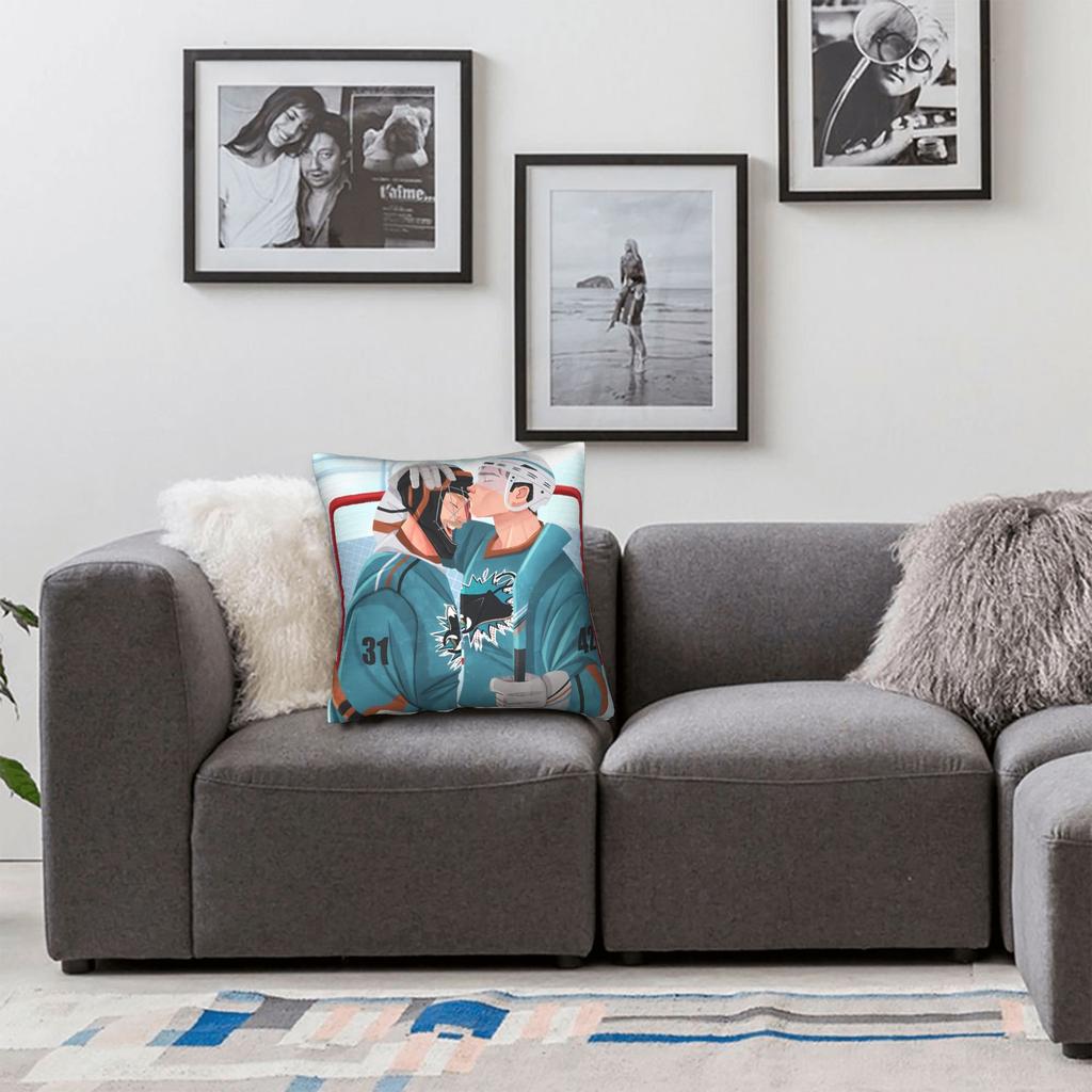 Heated Rivalry Ilya and Shane Pillow Case  Print Pillow Cover For Living Room Chair Cute Funny Pillowcases