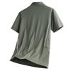 Seamless Ice Silk POLO Shirt Quick-drying Thin Transparent Ice Silk Casual Short Sleeve