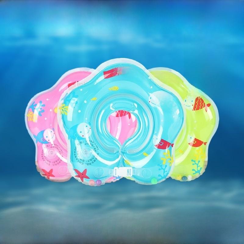 Baby Inflatable Adjustable Neck Ring For Children Swimming And Water Play With Ecofriendly Pvc