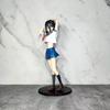 Anime Figure Kantoku Sailor Fukuno Manaka JK Junior High School Service Girl Waifu Figure with Removable Clothes, Cute Double Ponytail Loli Hot Girl S