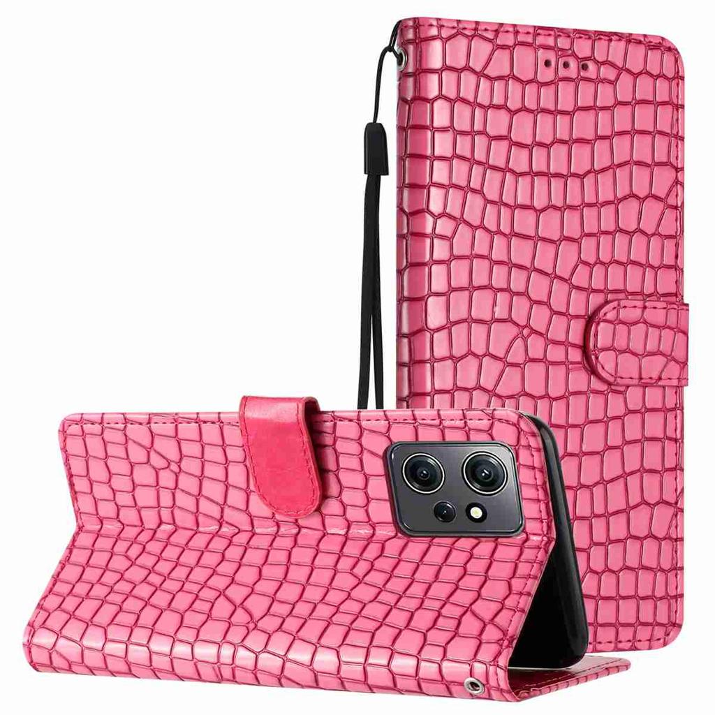 Krokodil-Mode-Handyhülle für Xiaomi Redmi Serie. Redmi Note 14/Note 12/13C/14C/Xiaomi 14T..., Geldbörse aus Kunstleder mit Kartenfächern & stoßfest